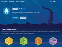 Tablet Screenshot of krakenjs.com